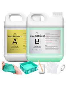 Kit de Moldes de Silicona DecorRom - 4kg Caucho 15A DIY