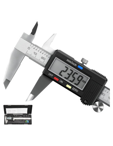 Calibrador Digital Vernier Qfun 150mm Acero Inoxidable Impermeable