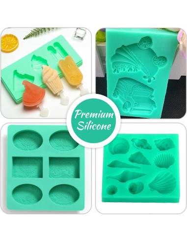 Kit de Moldes de Silicona DecorRom - 4kg Caucho 15A DIY