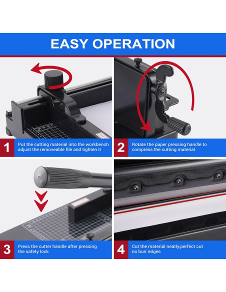 Cortadora de Papel Guillotina NOKAPIN A4 30.48 cm Alta Dureza