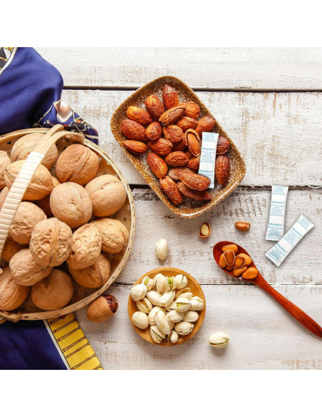 100 Paquetes de Gel de Sílice 5g Wisesorbent para Alimentos