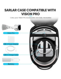 Funda Dura SARLAR para Oculus Meta Quest 3S/3/2 - Ligera y Protectora 2