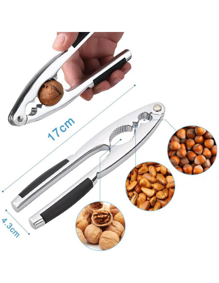 Cascanueces LEFJUBAW de Zinc Resistente para Nueces y Avellanas