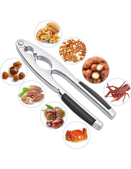 Cascanueces LEFJUBAW de Zinc Resistente para Nueces y Avellanas