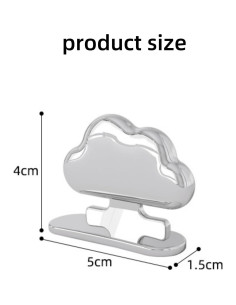 Soporte para Tapa de Inodoro Autoadhesivo Werdecade Plata 2