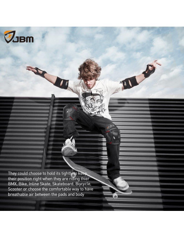 Set de Protección para Niños JBM - Rodilleras, Codilleras y Muñequera