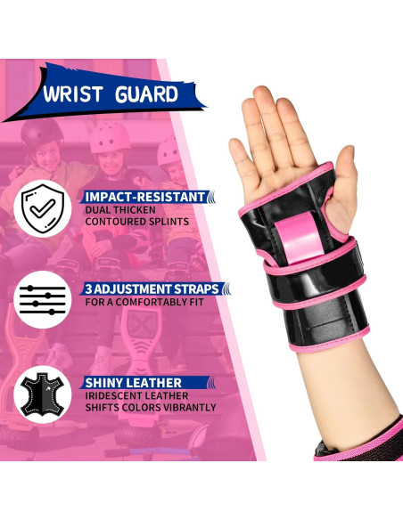 Conjunto Protector 2PM SPORTS Rodilleras y Muñequera Mediano Rosa