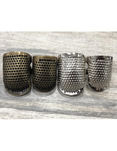 Dedales de Costura Ajustables Tsnamay Bronce 10 Piezas