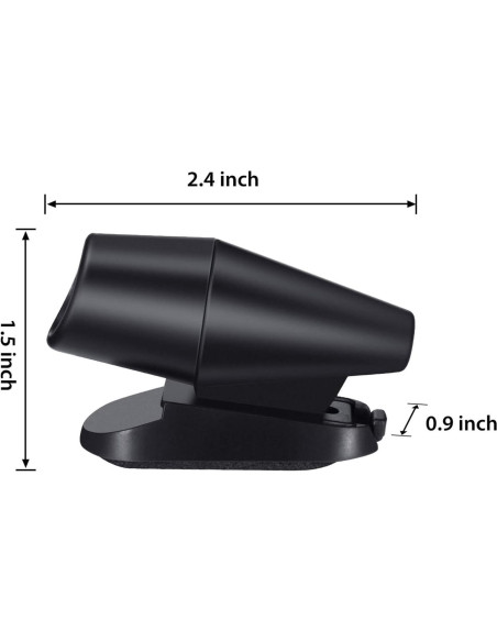 Silbatos de Ciervo Frienda 10 Pcs Ultrasonido Negro