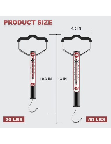 Balanza de Pesca RUTA DE CARACOL 20 kg Mecánica con Gancho