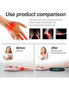 Almohadilla Ergonómica Vaydeer para Codo y Muñeca, Nube, 18.3x13.6cm 2