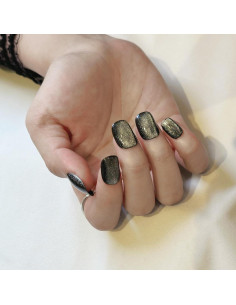 Uñas Magnéticas Autoadhesivas Fantastic Lady Ojo de Gato 24 Piezas 2