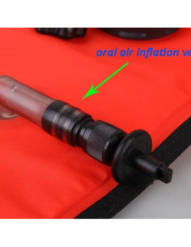 Boya Inflable de Buceo DEMMET 1.5m Naranja Alta Visibilidad