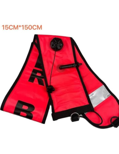 Boya Inflable de Buceo DEMMET 1.5m Naranja Alta Visibilidad