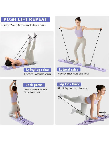 Tabla de Pilates 7-en-1 DRZHEAM - Equipo de Gimnasio en Casa