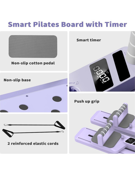 Tabla de Pilates 7-en-1 DRZHEAM - Equipo de Gimnasio en Casa