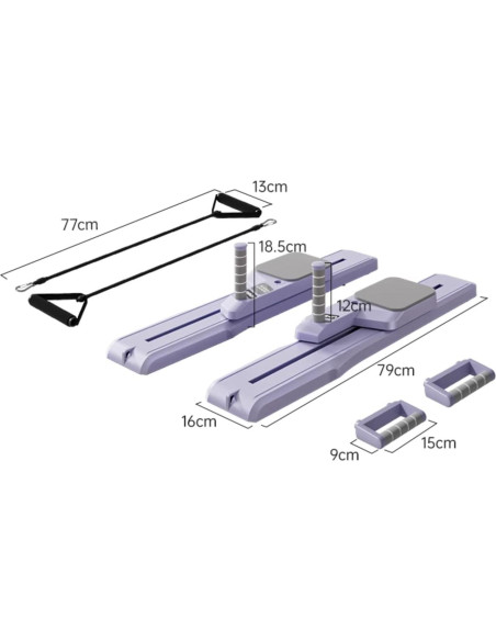 Tabla de Pilates 7-en-1 DRZHEAM - Equipo de Gimnasio en Casa