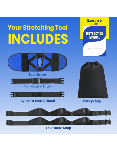 Ayuda de Rehabilitación de Rodilla JNATER C050 - Kit Completo