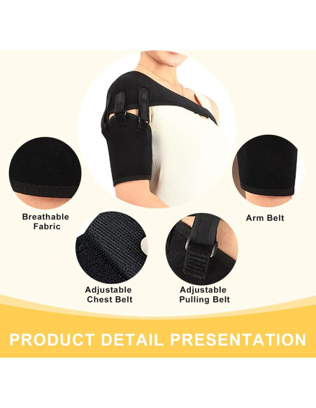 Faja de Hombro Ajustable Malloraned para Alivio de Dolor
