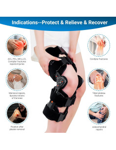 Férula de Rodilla ROM FocuBoody Ajustable para Rehabilitación 2