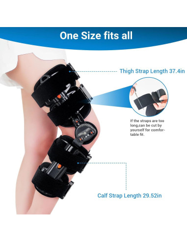 Férula de Rodilla ROM FocuBoody Ajustable para Rehabilitación