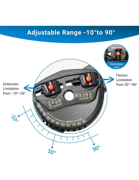 Férula de Rodilla ROM FocuBoody Ajustable para Rehabilitación