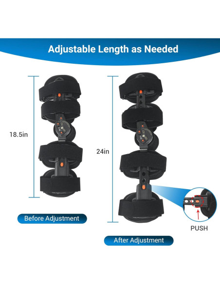 Férula de Rodilla ROM FocuBoody Ajustable para Rehabilitación
