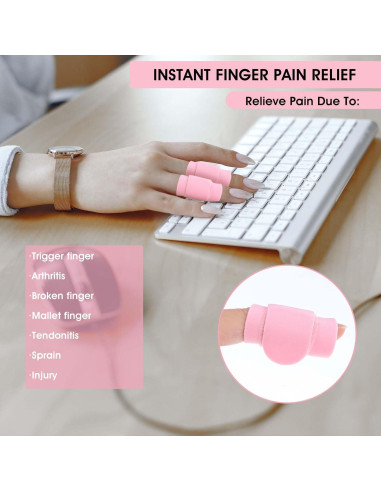 8 Férulas para Dedos AOZUO Color B - Alivio Dolor Artritis