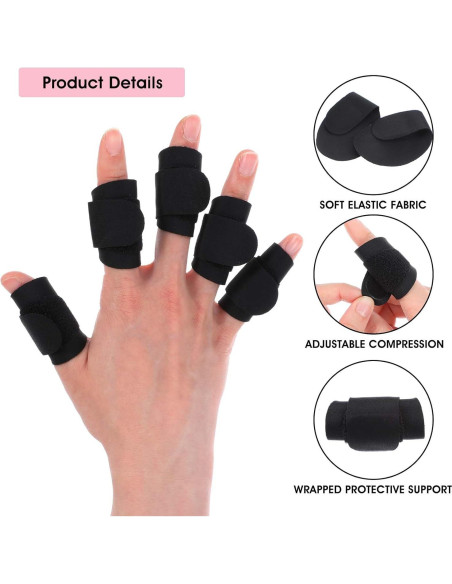 8 Férulas para Dedos AOZUO Color B - Alivio Dolor Artritis