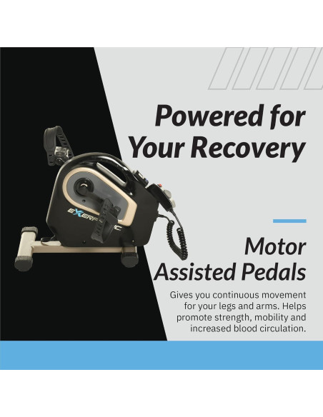 Bicicleta de Ejercicio Motorizada Exerpeutic 2000M para Piernas y Brazos