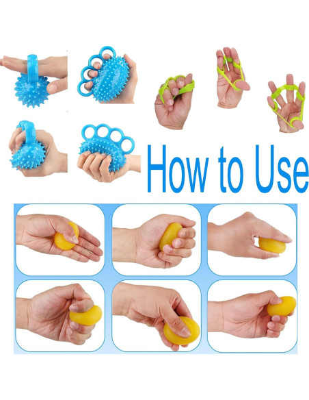 Kit de Ejercicio para Manos Qihengzhijia - 5 Piezas, 3-25kg