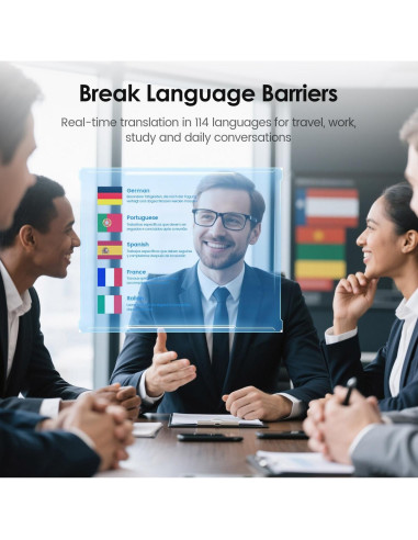 Gafas de Traducción Inteligente Emerhome Gen3 - Bluetooth, Ligeras