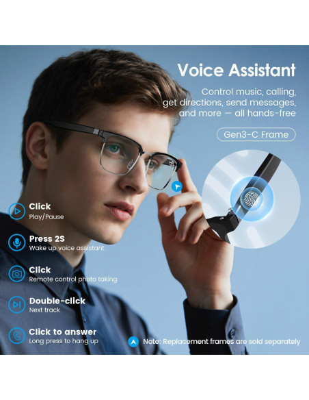 Gafas de Traducción Inteligente Emerhome Gen3 - Bluetooth, Ligeras