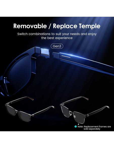 Gafas de Traducción Inteligente Emerhome Gen3 - Bluetooth, Ligeras