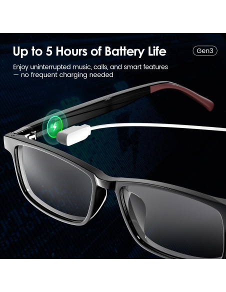 Gafas de Traducción Inteligente Emerhome Gen3 - Bluetooth, Ligeras