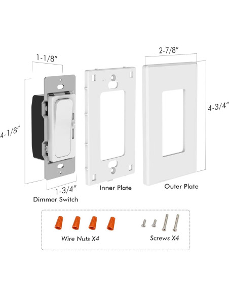 Interruptor Regulador Digital LED Cloudy Bay 600W 2 Paquete