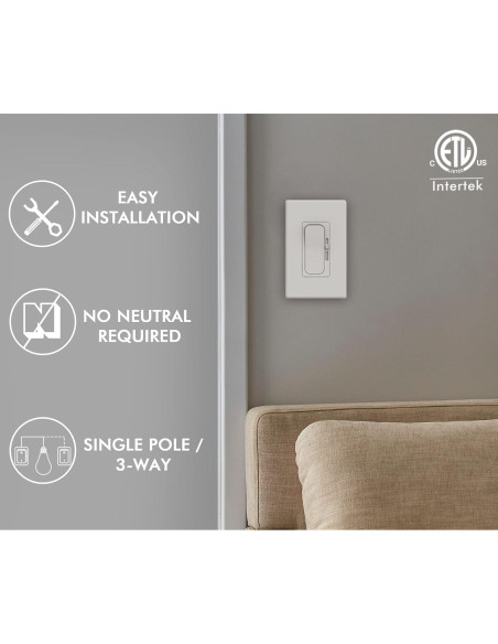 Interruptor Regulador Digital LED Cloudy Bay 600W 2 Paquete