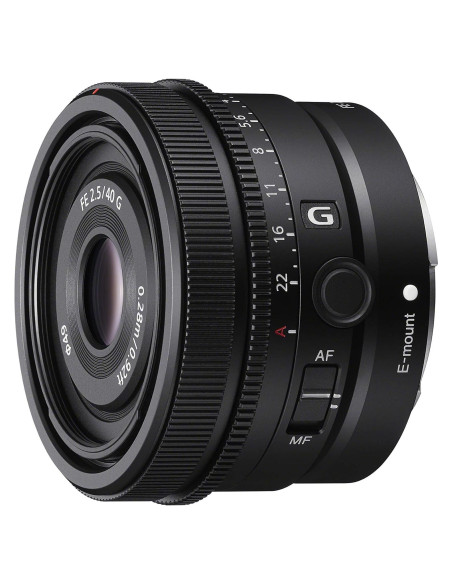 Lente Sony FE 40mm F2.5 G Ultra-Compacto para Cámaras