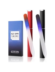 Paquete de 2 limas de vidrio Diodiva con estuche - 2mm