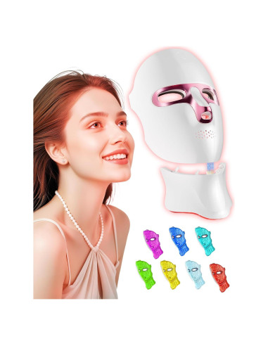 Máscara de Terapia de Luz Roja FOLOKE para Cara y Cuello
