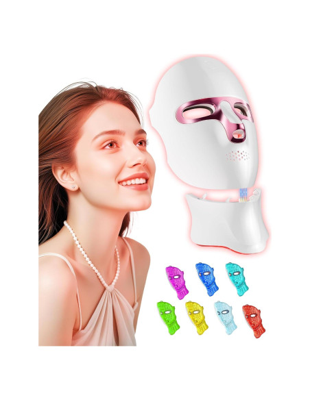 Máscara de Terapia de Luz Roja FOLOKE para Cara y Cuello