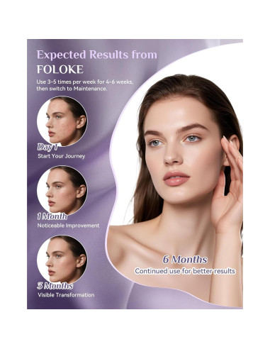 Máscara de Terapia de Luz Roja FOLOKE para Cara y Cuello