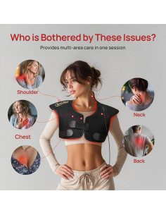 Almohadilla de Terapia de Luz Roja Charmpilot para Cuello y Hombros 2