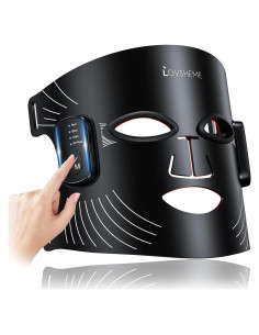 Máscara de Terapia de Luz Roja Inalámbrica Lovsheme 320 LEDs 4 Modos
