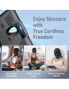 Máscara de Terapia de Luz Roja Inalámbrica Lovsheme 320 LEDs 4 Modos 2