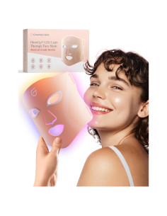 Máscara LED Groomie GlowUp - Terapia Facial 6 Modos Antienvejecimiento