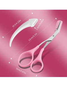 Tijeras para Cejas JIAKAI 3 Piezas Acero Inoxidable 2