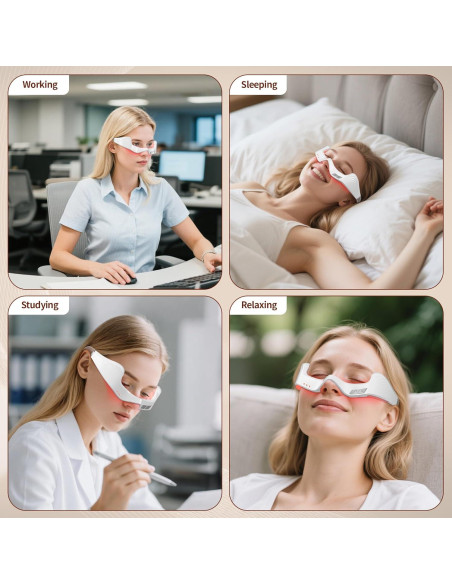 Gafas de terapia de luz roja LED Nutra Light 650nm para arrugas