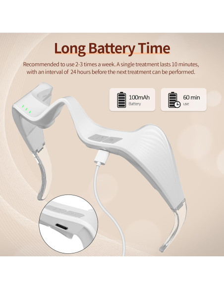 Gafas de terapia de luz roja LED Nutra Light 650nm para arrugas