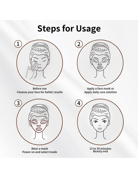 Máscara de Terapia de Luz LED 7 Colores SheetSmart FM-01